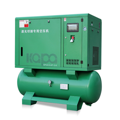 15kw Twin Piston Air Compressor , Two Stage Piston Compressor 58 DB
