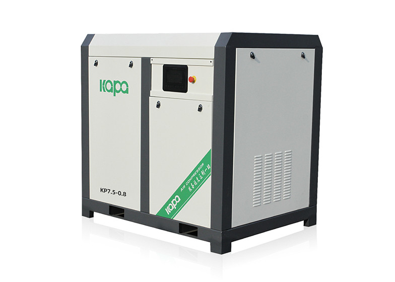 7.5kw 10hp 1.0m3/min 8bar Dry Oil Free Silent Industring Screw Air Compressor 1000*750*1100mm