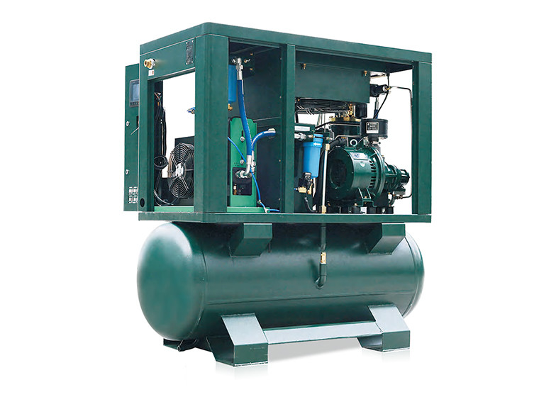 30 HP 3P 230V /480V Rotary Screw Air Compressor with Refrigerated Dryer+120 gal. Tank