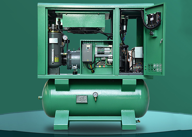 4 in1 37kw/50hp Integrated Rotary Screw Air Compressor Mounted With Air Tank And Air Dryer for Laser Cutting