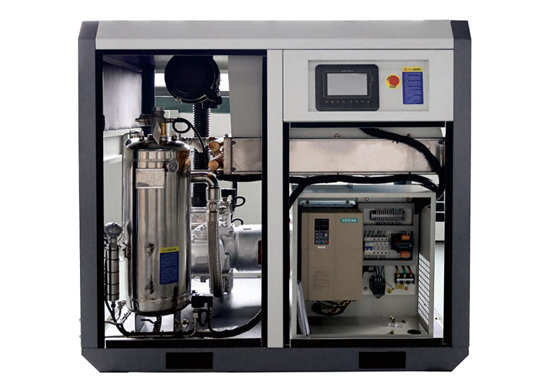 11KW Oil Free Rotary Screw Air Compressor 1.6m3/min 15 hp Screw Compressor For Sale