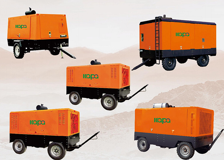 13 m3/min 110KW portable diesel air compressor 8Bar 10Bar 13Bar Diesel Driven Portable Screw Air-compressor