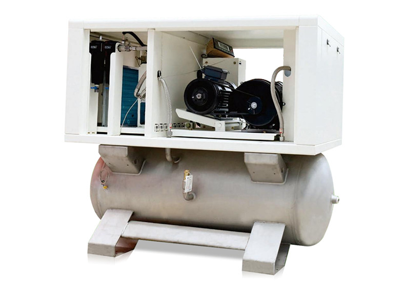 screw air compressor factory 3.7KW 5 HP 8 Bar Integrated Screw air compressor 1500*780*1500