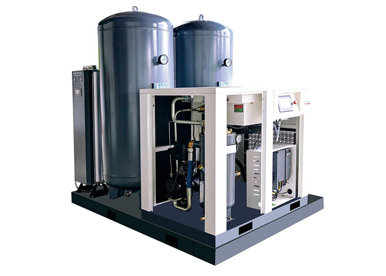 Skid mounted 5bar-30bar all-in-one screw air compressor machine